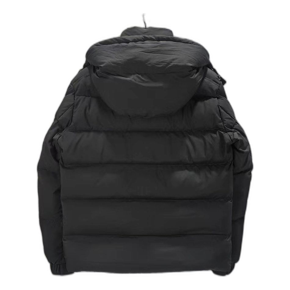 Moncler Maya Matte Hooded Down Puffer Jacket - Black