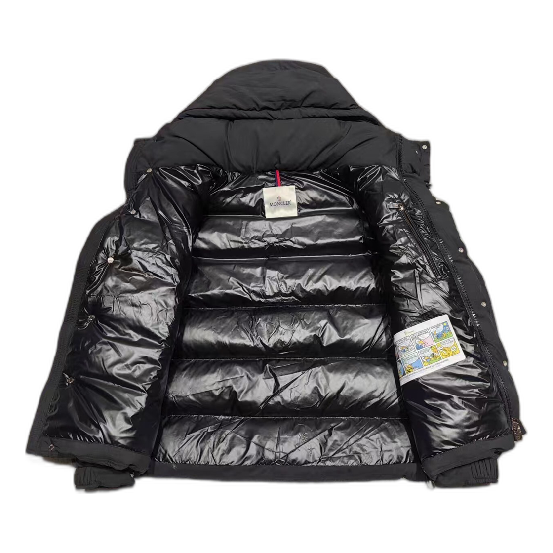 Moncler Maya Matte Hooded Down Puffer Jacket - Black