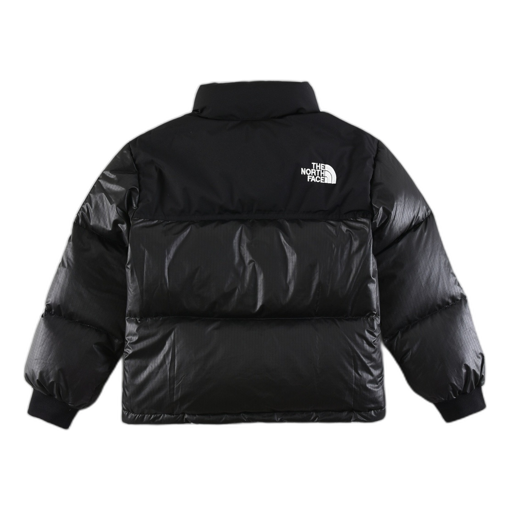 The North Face Nuptse Cropped Down Puffer Jacket – Black