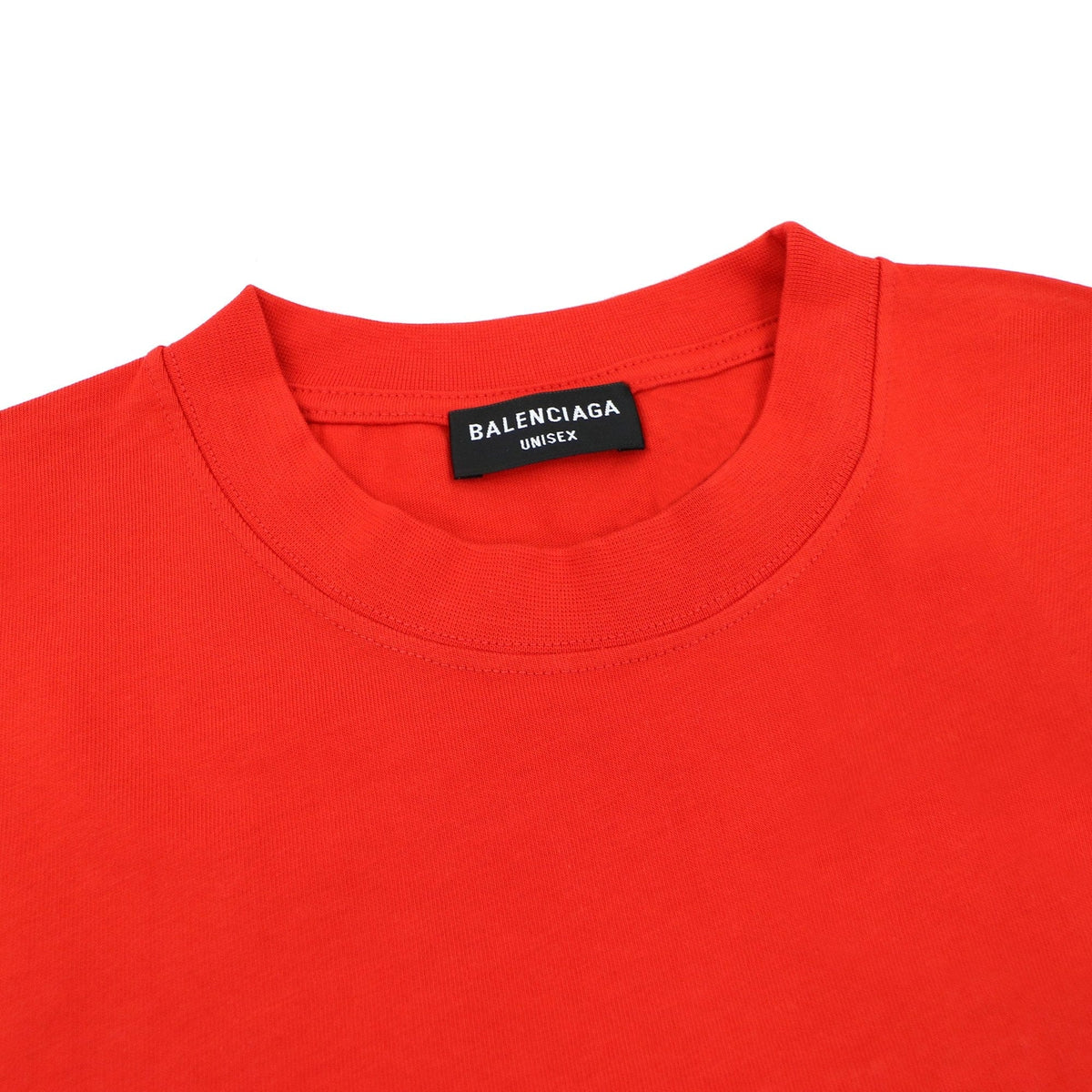 Balenciaga Logo Crewneck T-Shirt Red/white