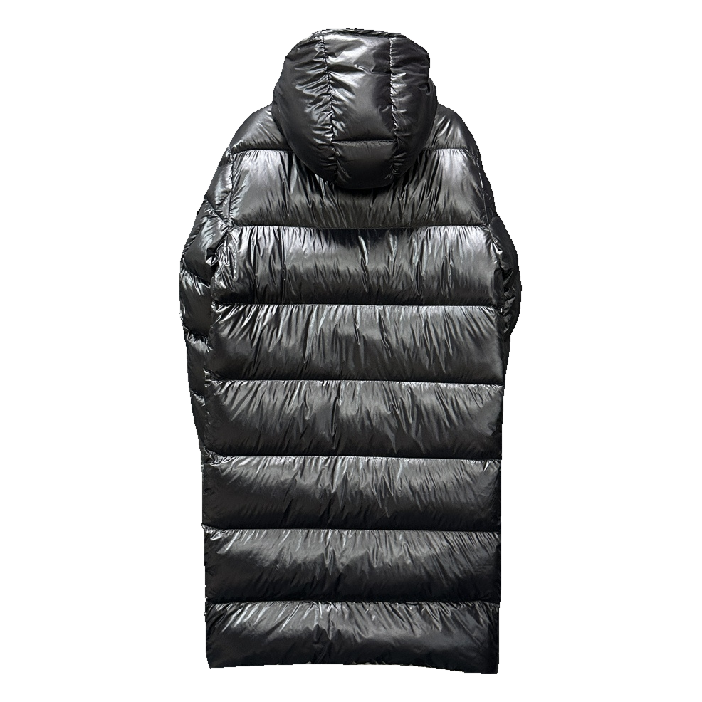 Moncler Hanoverian Glossy Hooded Long Down Puffer Coat