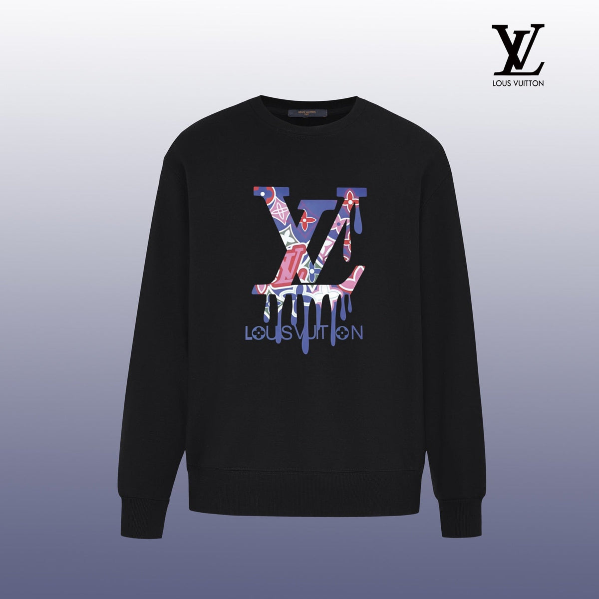 Designer Graphic Print Crewneck Sweatshirt