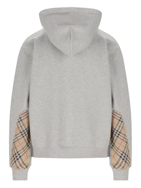 Burberry check-detail hoodie