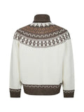 Altea jacquard-knit zip-up cardigan