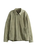 Rick Owens suede zip-up jacket