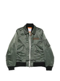 sacai layered zip-fastening jacket