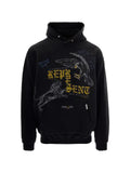Represent graphic-print cotton hoodie