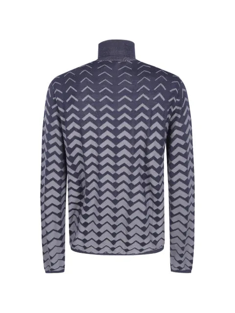 Emporio Armani turtleneck sweater in lyocell blend signature capsule