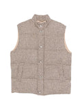 Eleventy check padded gilet