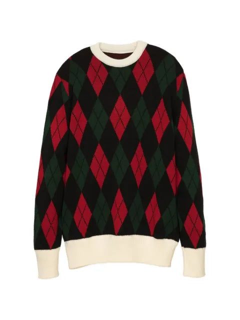 LC23 Rombo argyle sweater