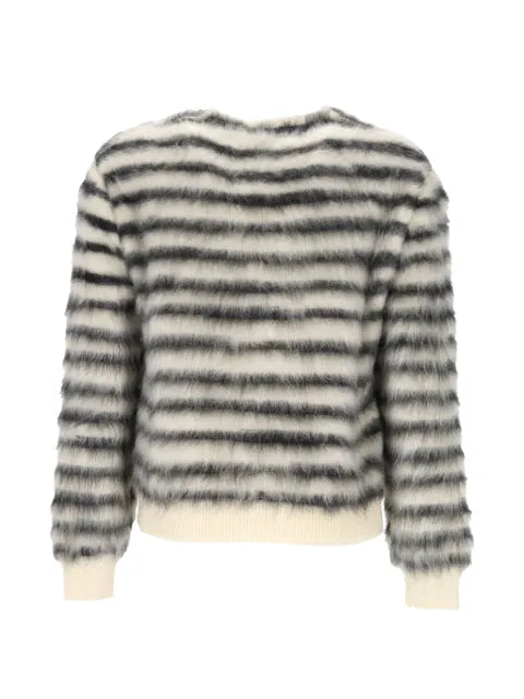 TOM FORD striped mohair-blend cardigan
