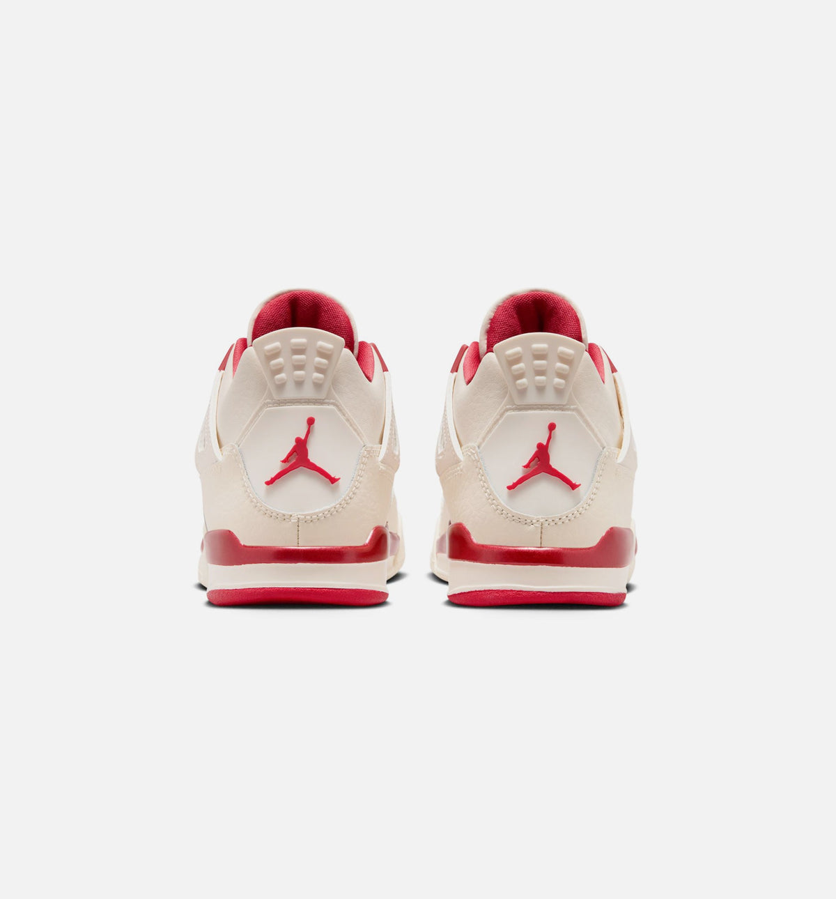 Air Jordan 4 Retro 'Valentine's Day' Preschool - Pale Ivory/Sierra Red/Tough Red