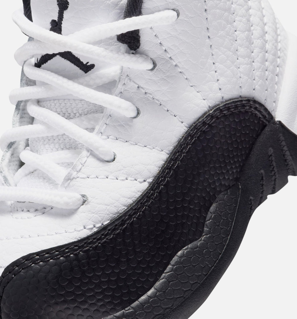 Air Jordan 12 Retro Taxi Infant & Toddler Lifestyle Shoes - White/Black/Taxi Yellow