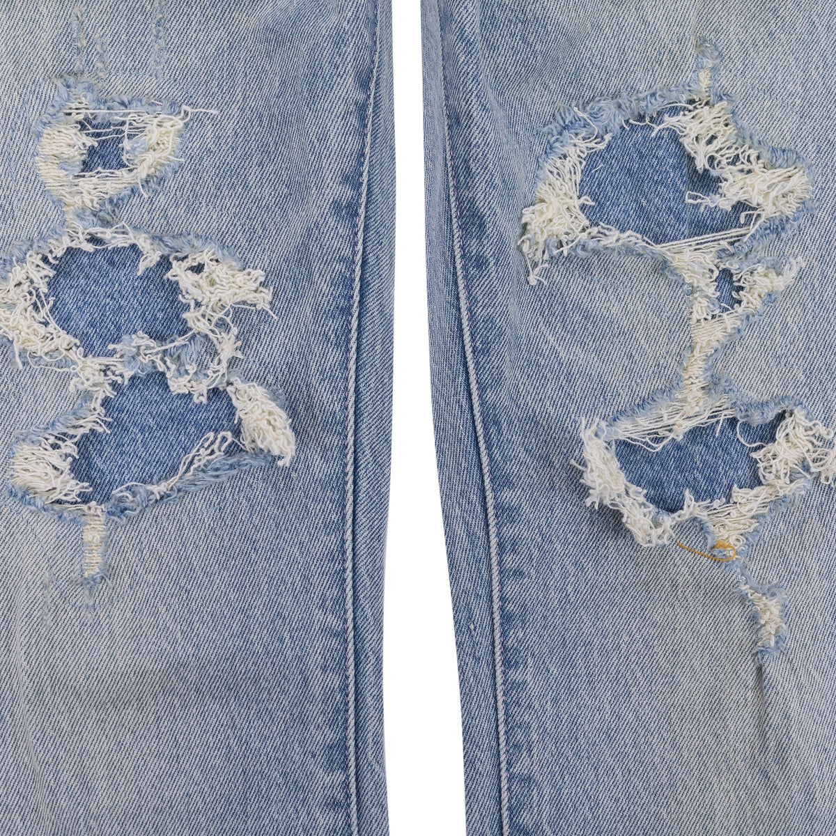 Light Indigo Skinny Garda Repairs Jeans