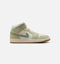 Air Jordan 1 Mid SE Women's Lifestyle Shoe - Olive Aura/Pearl White/Lawn