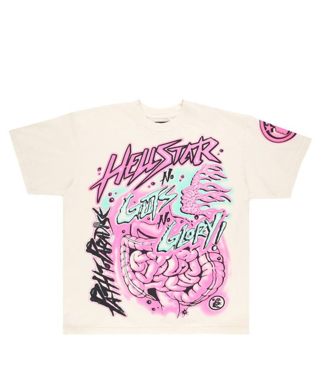 Hellstar No Guts No Glory T-Shirt White/Pink