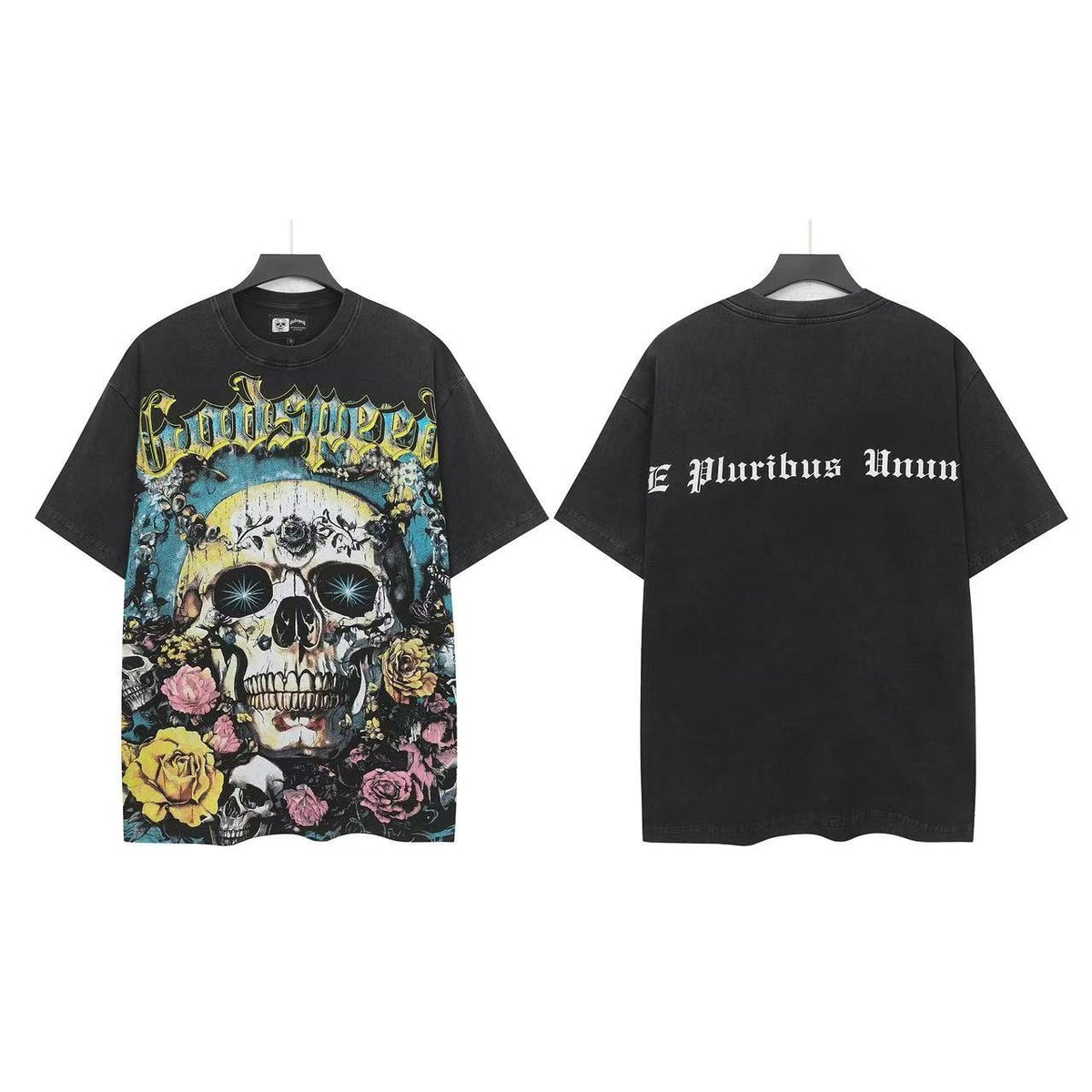 Godspeed Skull & Roses Graphic T-Shirt