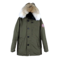 Canada Goose Chateau Fur-Trim Hooded Down Parka in Military Green