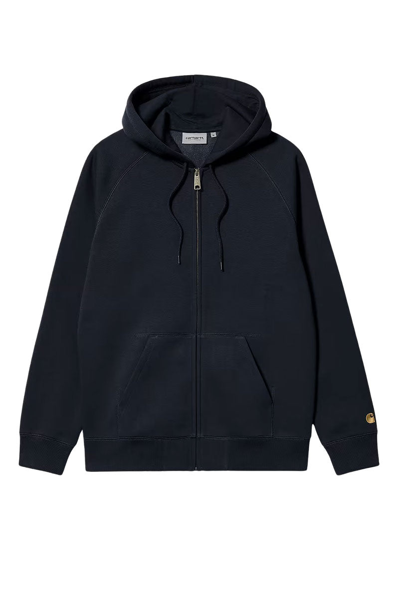 CARHARTT WIP HOODED CHASE JACKET Dark Navy / Gold