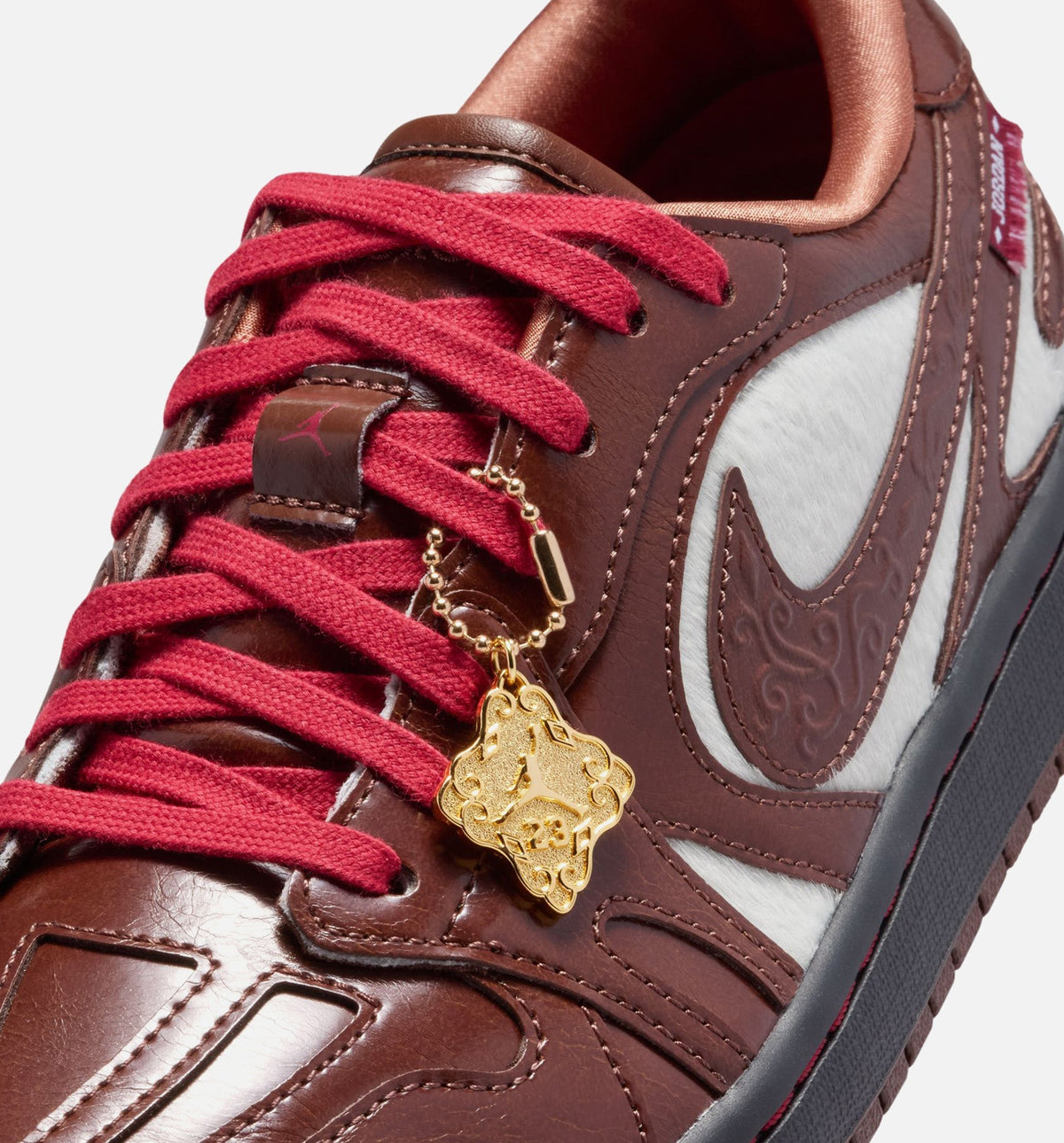 Air Jordan 1 Low Lunar New Year Womens Lifestyle Shoe - Light Chocolate/Black