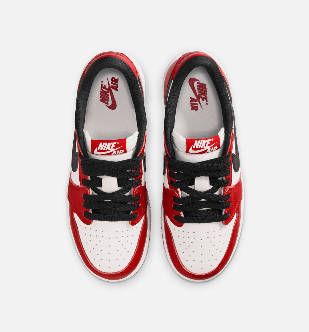 Air Jordan 1 Retro Low OG Chicago Grade School Shoes - Varsity Red Black White