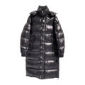 Moncler Hanoverian Glossy Hooded Long Down Puffer Coat