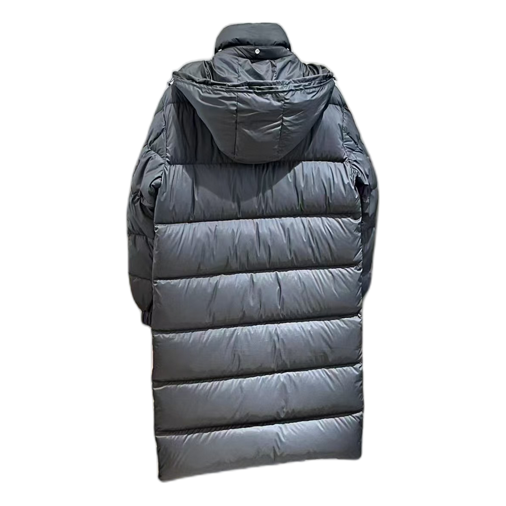 Moncler Hanoverian Hooded Long Down Puffer Coat in Black