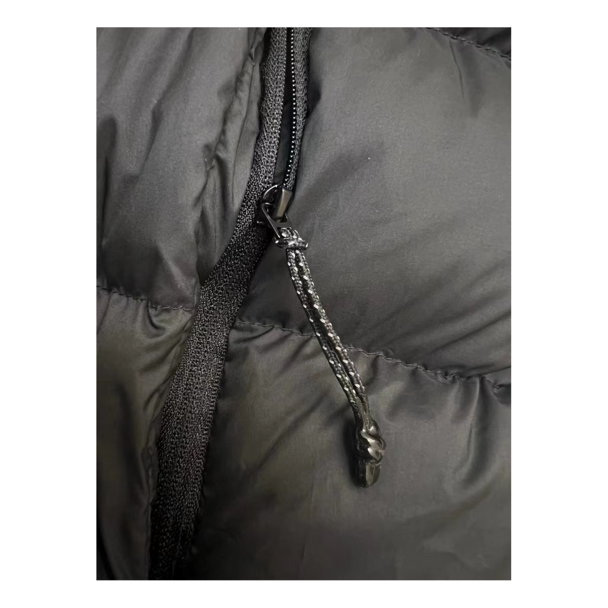 Moncler Vertical-Logo Snap-Front Down Puffer Jacket – Black