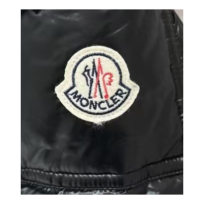 Moncler Long Quilted Down Coat with Fur-Trim Hood - Black