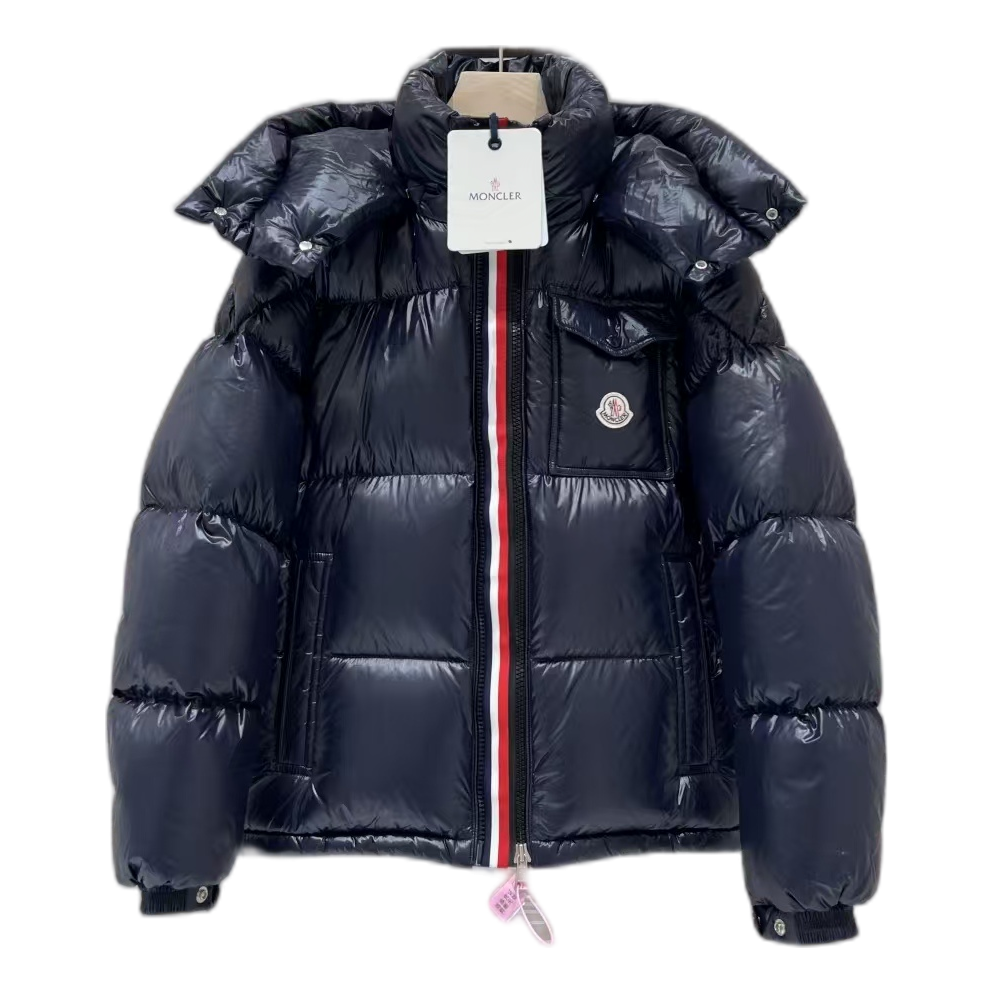 Moncler Montbeliard Hooded Down Puffer Jacket - Navy