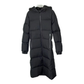 Moncler Matte Hooded Long Down Puffer Coat - Black