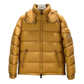 Moncler Maya Hooded Down Puffer Jacket - Yellow