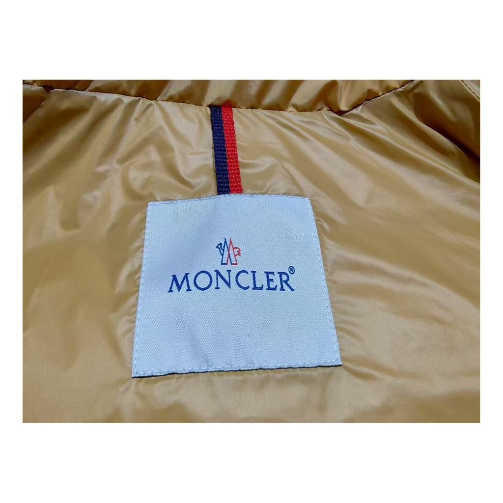 Moncler Maya Hooded Down Puffer Jacket - Yellow