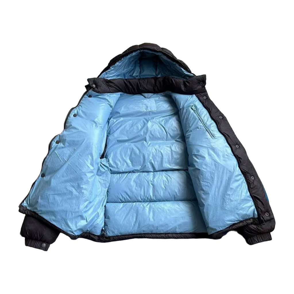 Moncler Cyclone Convertible Down Puffer Jacket in Black