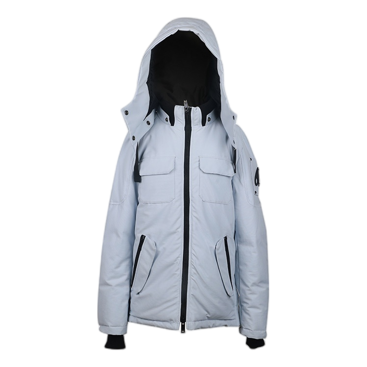 Moose Knuckles Contrast-Pocket Hooded Down Parka