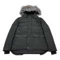 Moose Knuckles Four-Pocket Fur-Trim Hooded Down Puffer Jacket