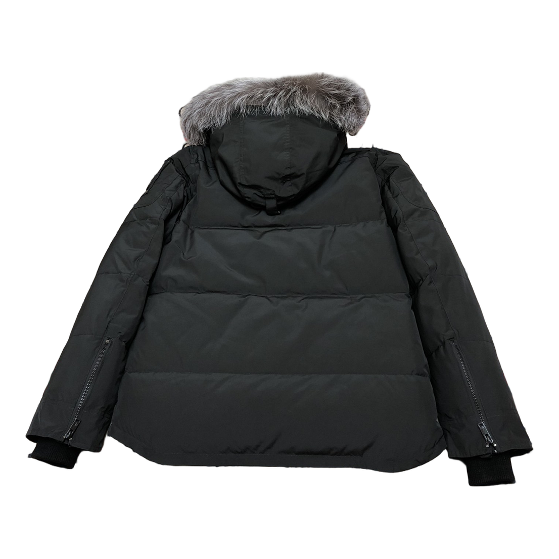 Moose Knuckles Four-Pocket Fur-Trim Hooded Down Puffer Jacket