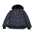 Moose Knuckles Women's Original 3Q Shearling-Trim Down Jacket – Navy
