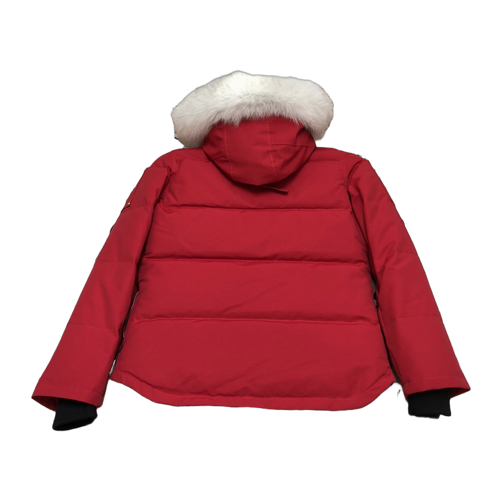 Moose Knuckles Women's Original 3Q Shearling-Trim Down Jacket – Navy