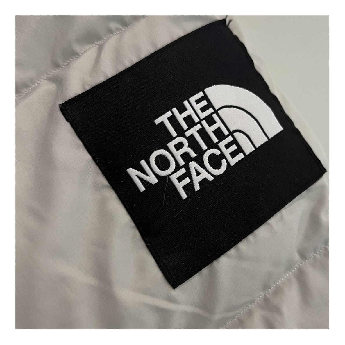 The North Face Color-Block Long Hooded Down Coat – Grey