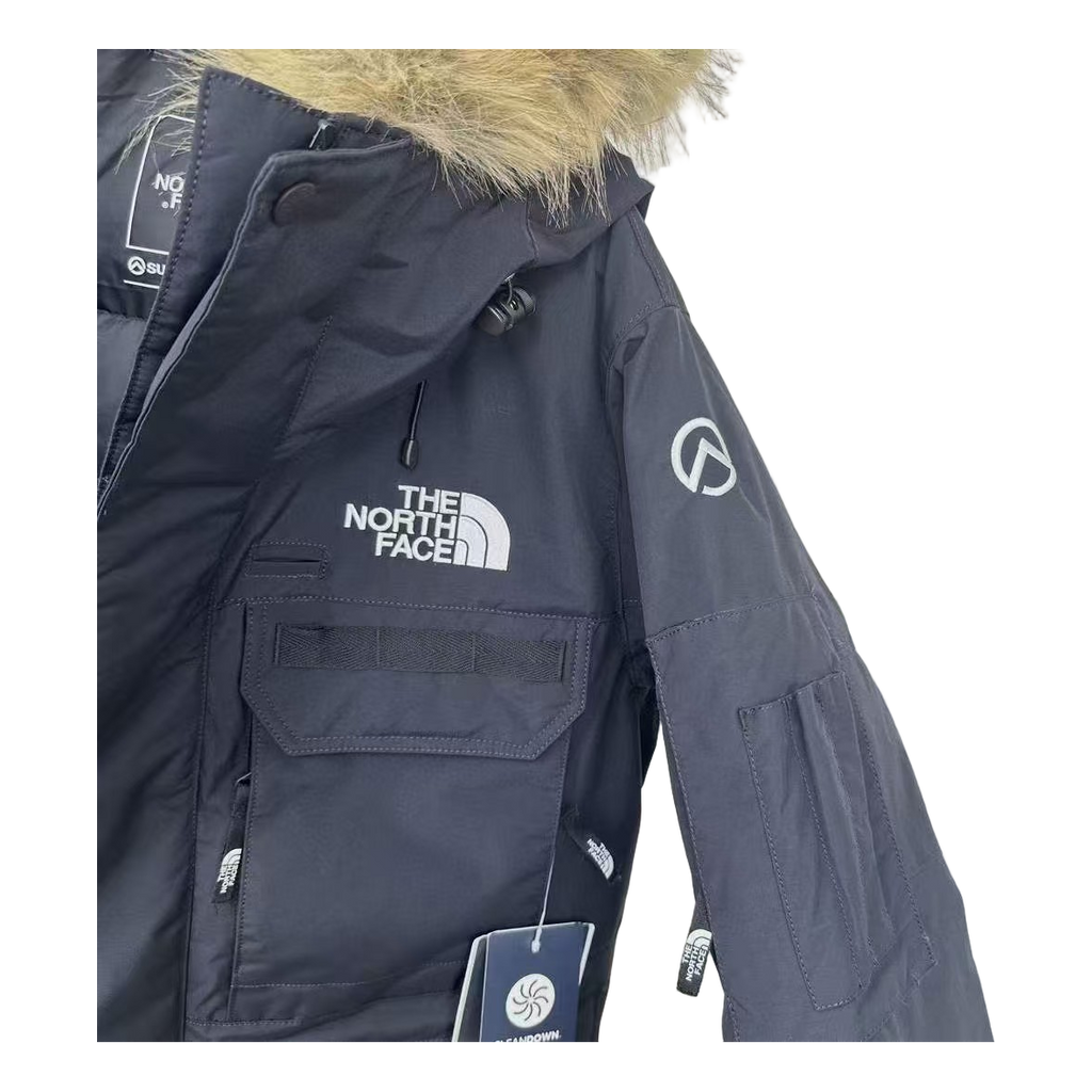 The North Face Four-Pocket Faux Fur-Trim Parka – Graphite