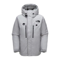 The North Face Himalayan Hooded Down Parka – Grey & White