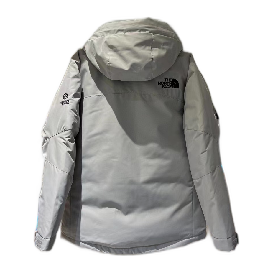 The North Face Himalayan Hooded Down Parka – Grey & White