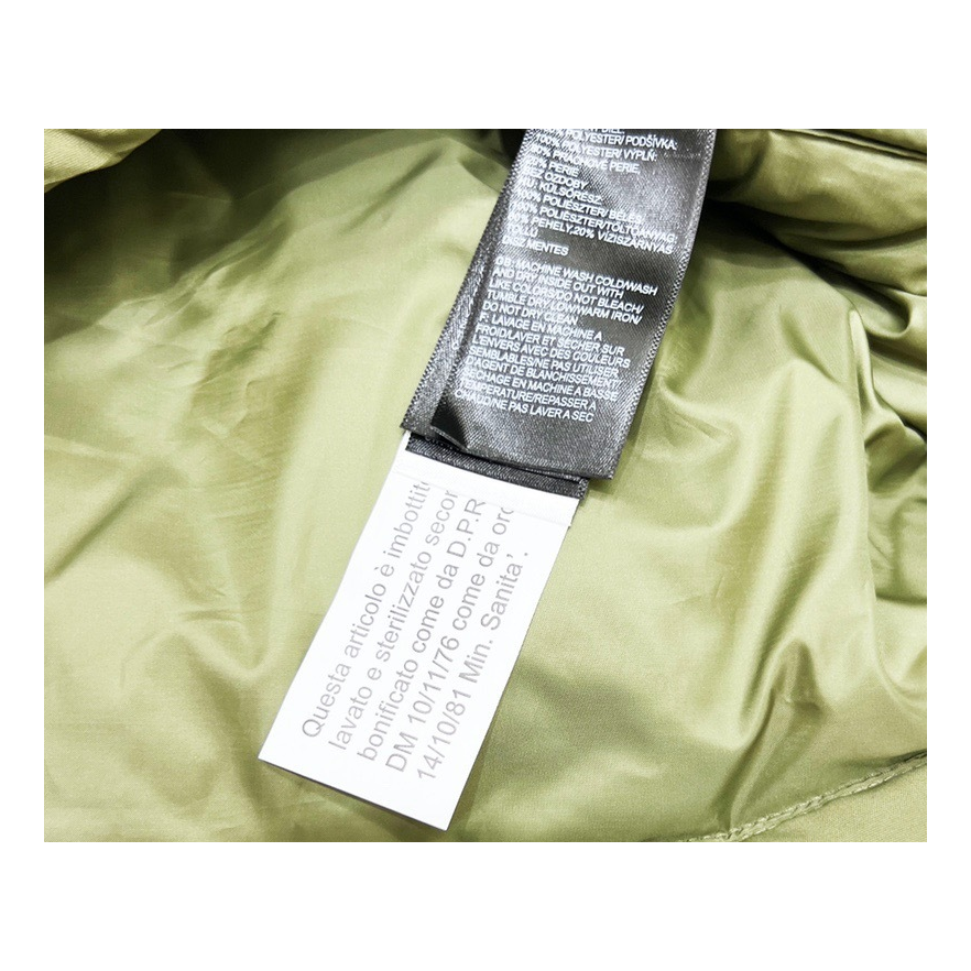 The North Face Fleece-Panel Puffer Jacket with Stand Collar – Olive