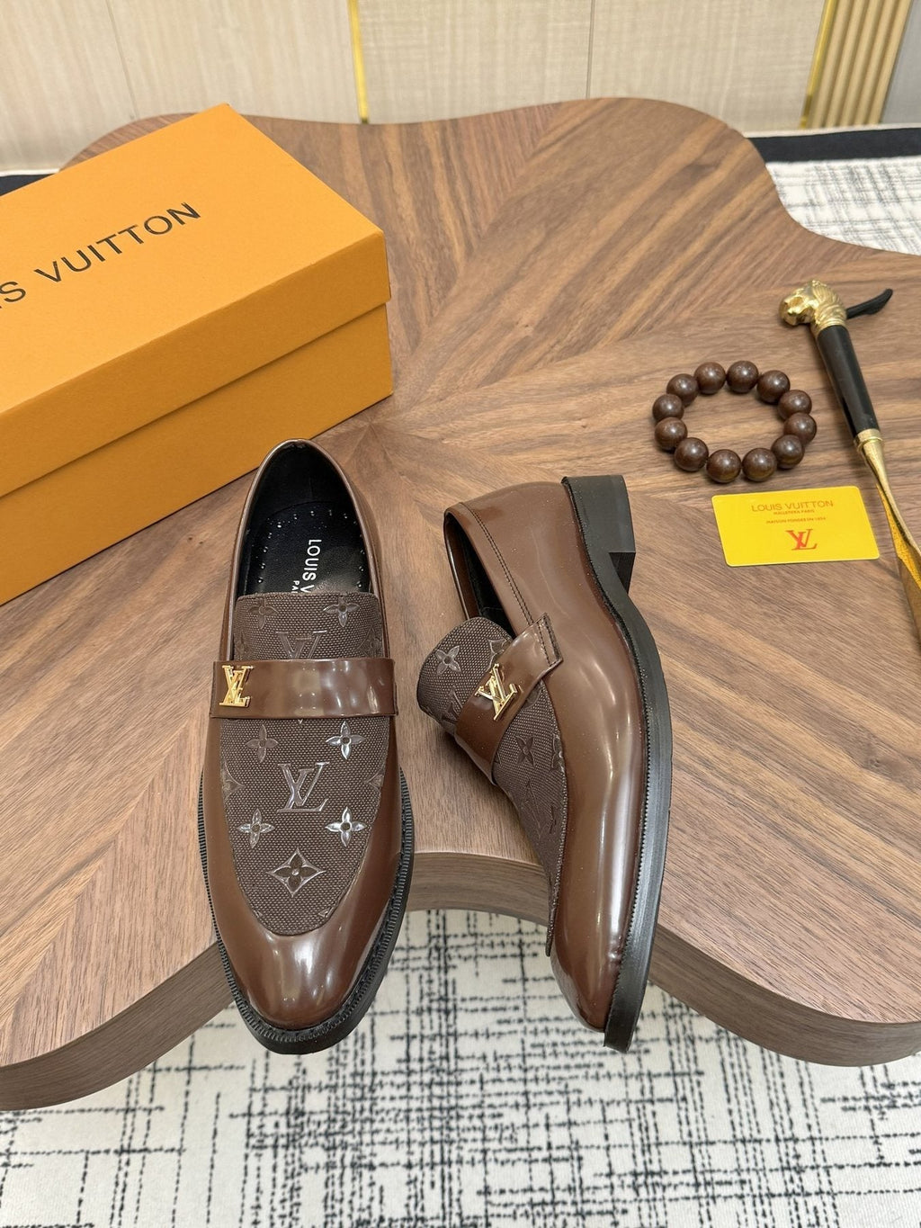 Louis Vuitton Monogram Buckle Loafers - Rounded Toe